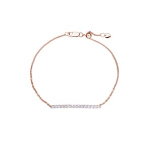 0.50ct Diamond Bracelet 750/18 K Rose Gold