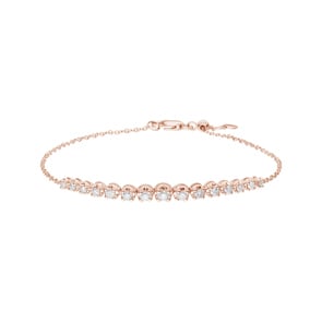 0.50 Karat Diamantarmband 750/18 K Roségold