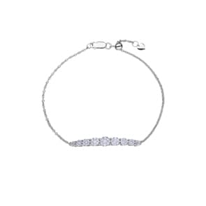 0.50 Karat Diamantarmband 750/18 K Weissgold