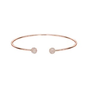 0.50 Karat Diamantarmreif offen 750/18 K Roségold