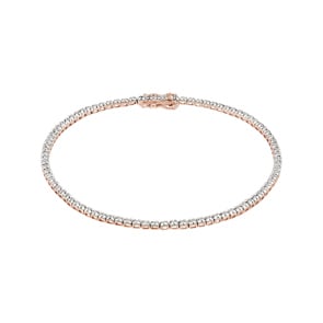 0.50 Karat Diamanten Tennisarmband 750/18 K Roségold