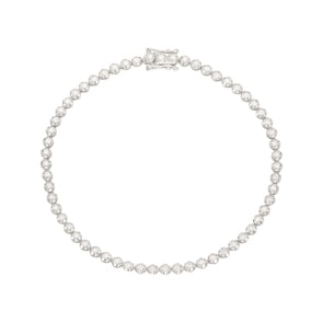 0.50 Karat Diamanten Tennisarmband 750/18 K Weissgold