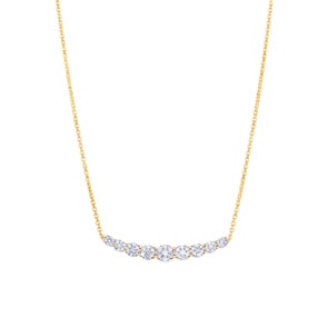 0.50 Karat Diamantencollier 750/18 K Gelbgold