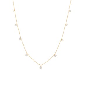 0.50 Karat Diamantencollier 750/18 K Gelbgold