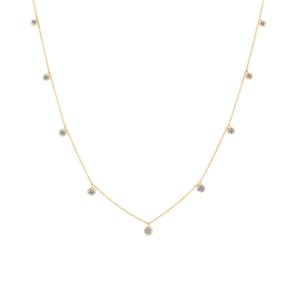 0.50 Karat Diamantencollier 750/18 K Gelbgold
