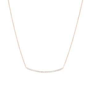 0.50 Karat Diamantencollier 750/18 K Roségold