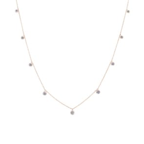 0.50 Karat Diamantencollier 750/18 K Roségold