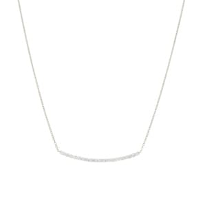 0.50 Karat Diamantencollier 750/18 K Weissgold