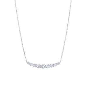 0.50 Karat Diamantencollier 750/18 K Weissgold