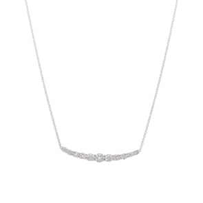 0.50 Karat Diamantencollier 750/18 K Weissgold
