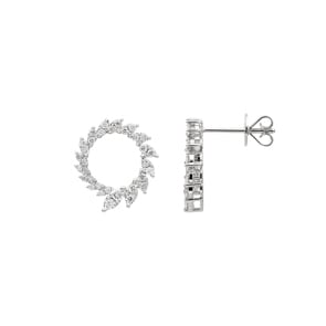 0.50 Karat Diamantohrstecker 750/18 K Weissgold