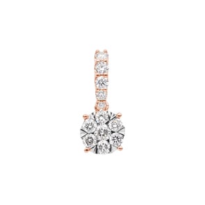 0.51 Karat Diamantanhänger 750/18 K Roségold