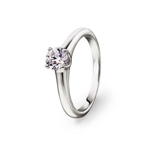 0.51ct Diamanten Solitärring 750/18 K Weissgold