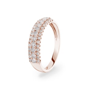 0.52 Karat Diamantring 750/18 K Roségold