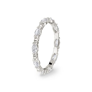 0.59 Karat Diamantring 750/18 K Weissgold