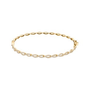 0.61 Karat Diamantarmreif 750/18 K Gelbgold