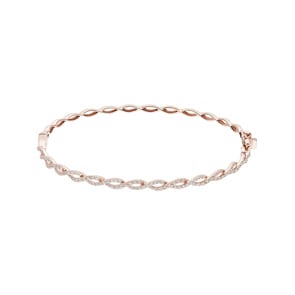 0.61ct Diamond Bangle 750/18 K Rose Gold