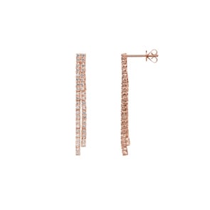 0.70 Karat Diamantohrhänger 750/18 K Roségold