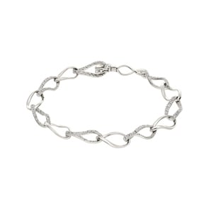 0.74ct Diamond Bracelet 750/18 K White Gold
