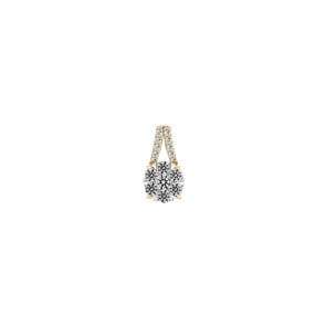 0.75 Karat Diamantanhänger 750/18 K Gelbgold