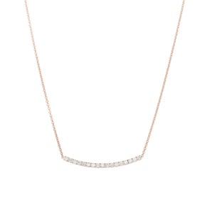 0.75 Karat Diamantencollier 750/18 K Roségold
