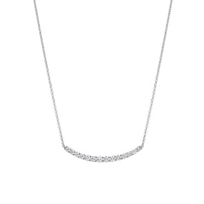 0.75 Karat Diamantencollier 750/18 K Weissgold