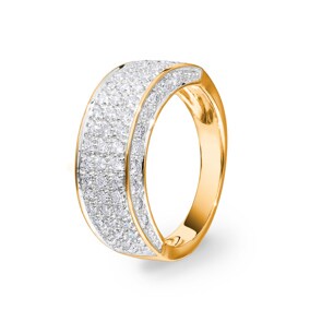 0.80 Karat Diamantring 750/18 K Gelbgold