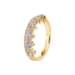 0.81 Karat Diamantring 750/18 K Gelbgold