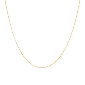 0.8mm Ankerkette gedrückt 750/18 K Gelbgold