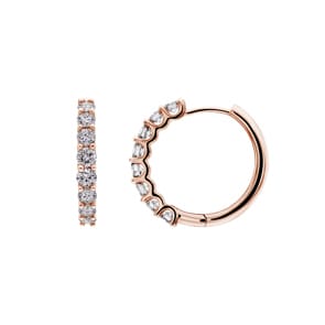 1.0 Karat Diamant-Kreolen 750/18 K Roségold