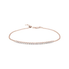 1.00 carats diamants bracelet or rosé 750/18 ct