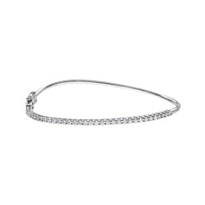 1.00 Karat Diamantarmreif geschwungen 750/18 K Weissgold