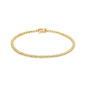 1.00 Karat Diamanten Tennisarmband 750/18 K Gelbgold