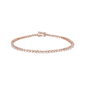 1.00 Karat Diamanten Tennisarmband 750/18 K Roségold