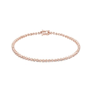 1.00 Karat Diamanten Tennisarmband 750/18 K Roségold
