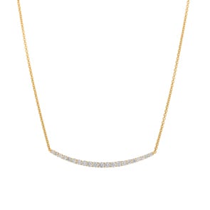 1.00 Karat Diamantencollier 750/18 K Gelbgold