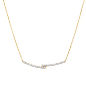 1.00 Karat Diamantencollier 750/18 K Gelbgold