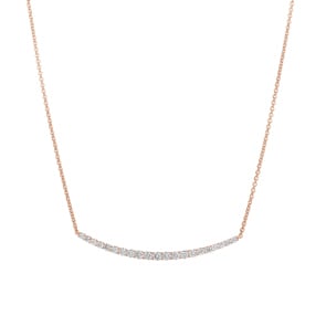 1.00 Karat Diamantencollier 750/18 K Roségold