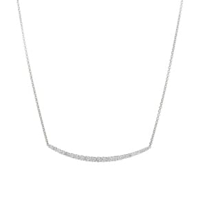 1.00 Karat Diamantencollier 750/18 K Weissgold