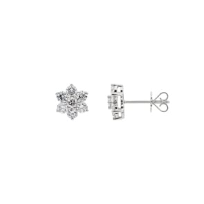 1.00 Karat Diamantohrstecker 750/18 K Weissgold
