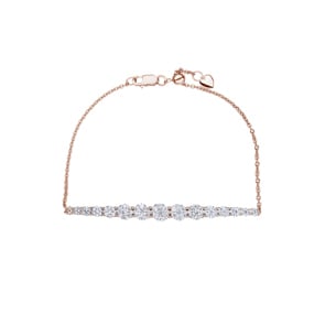 1.01 Karat Diamantarmband 750/18 K Roségold