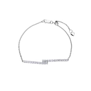 1.01 Karat Diamantarmband 750/18 K Weissgold