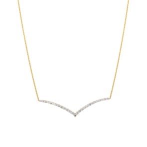 1.01 Karat Diamantencollier 750/18 K Gelbgold
