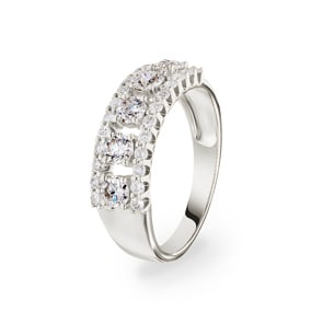 1.01 Karat Diamantring 750/18 K Weissgold