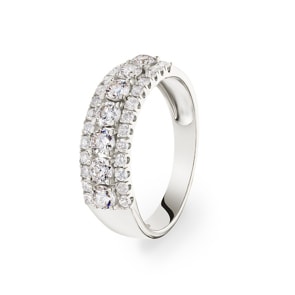 1.01 Karat Diamantring 750/18 K Weissgold