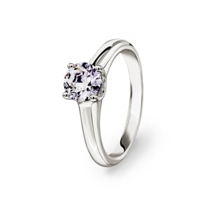 1.03ct Diamanten Solitärring 750/18 K Weissgold