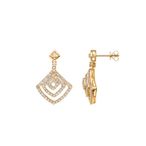 1.10 Karat Diamantohrstecker 750/18 K Gelbgold