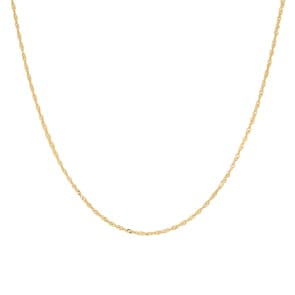 1.2mm Collier singapour or jaune 750/18 ct