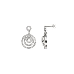 1.30 Karat Diamantohrstecker 750/18 K Weissgold