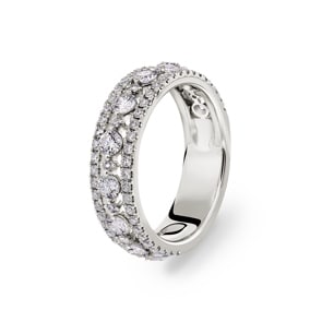 1.35 Karat Diamantring 750/18 K Weissgold